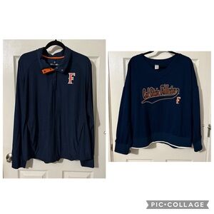 (2) Cal State Fullerton Sweaters XXL CSUF Titans